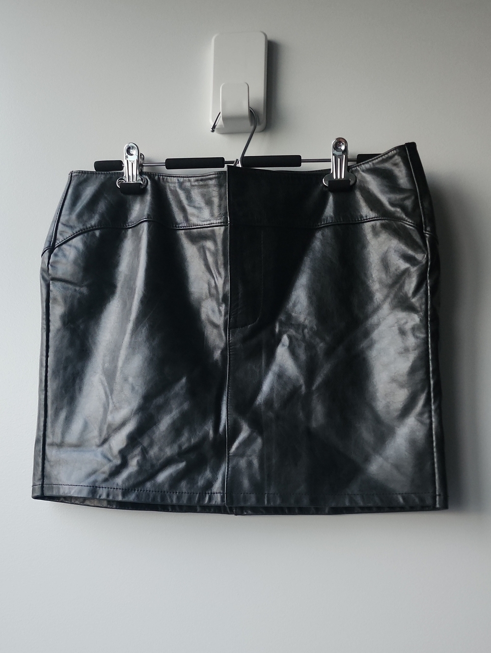 Gap Genuine Aged Leather Mini Pencil Skirt